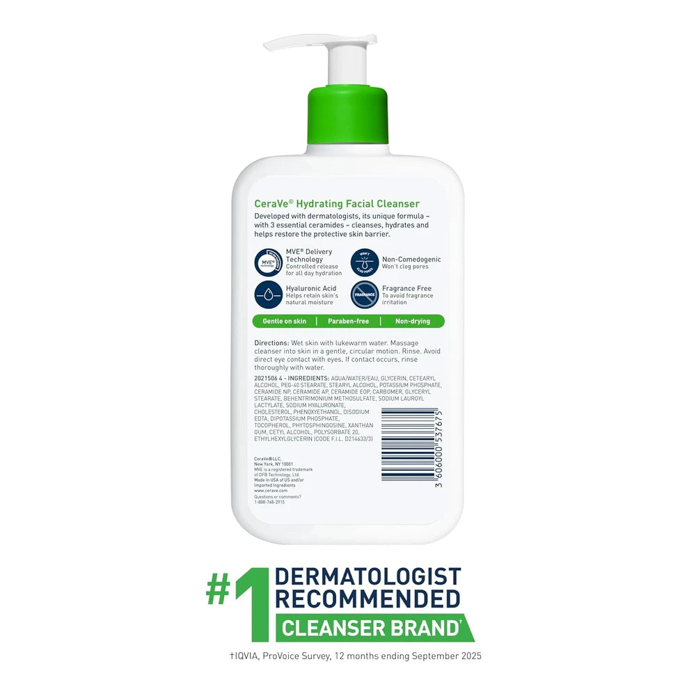 CeraVe Hydrating Facial Cleanser