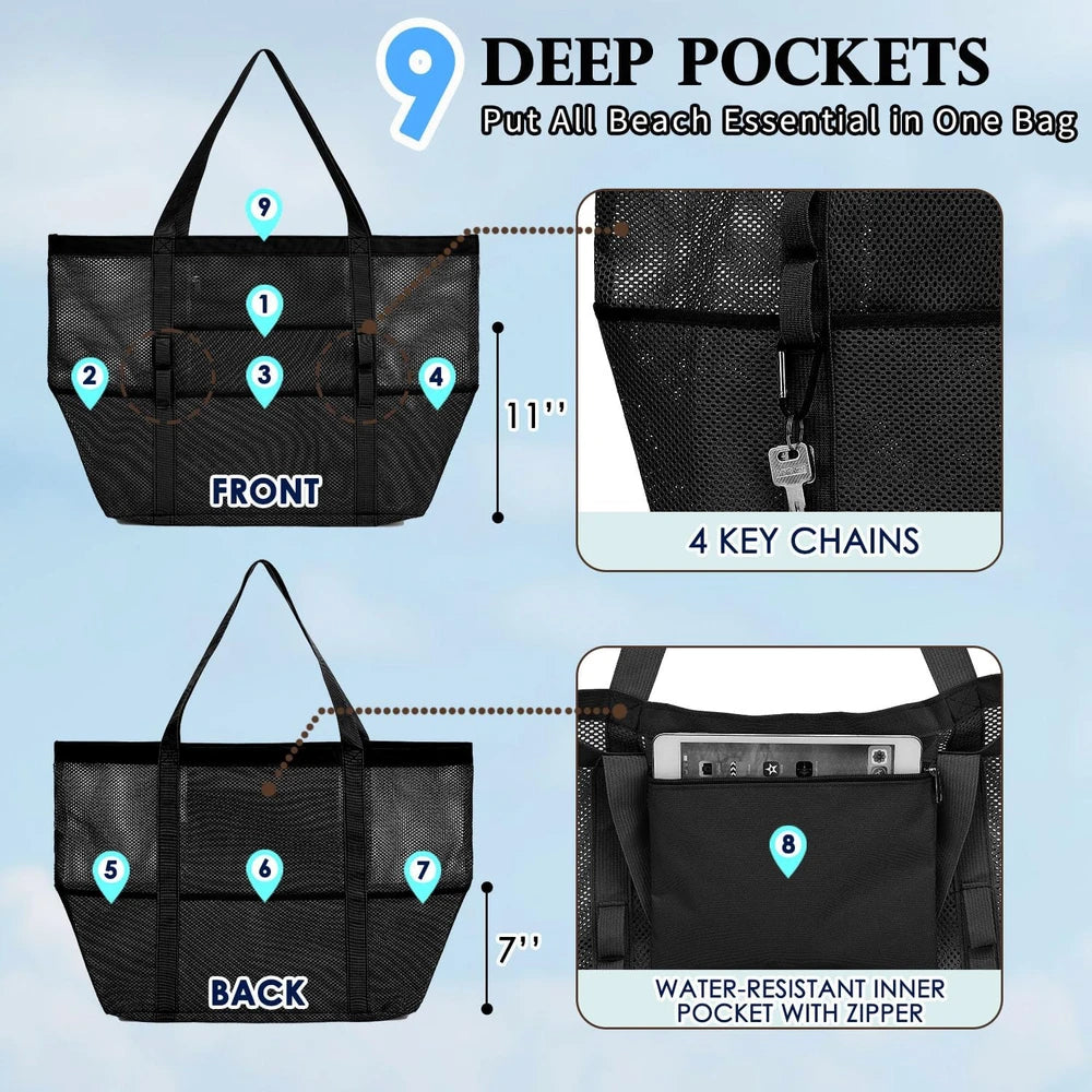 Fammart Mesh Beach Bag