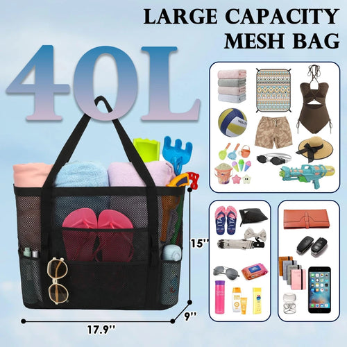 Fammart Mesh Beach Bag